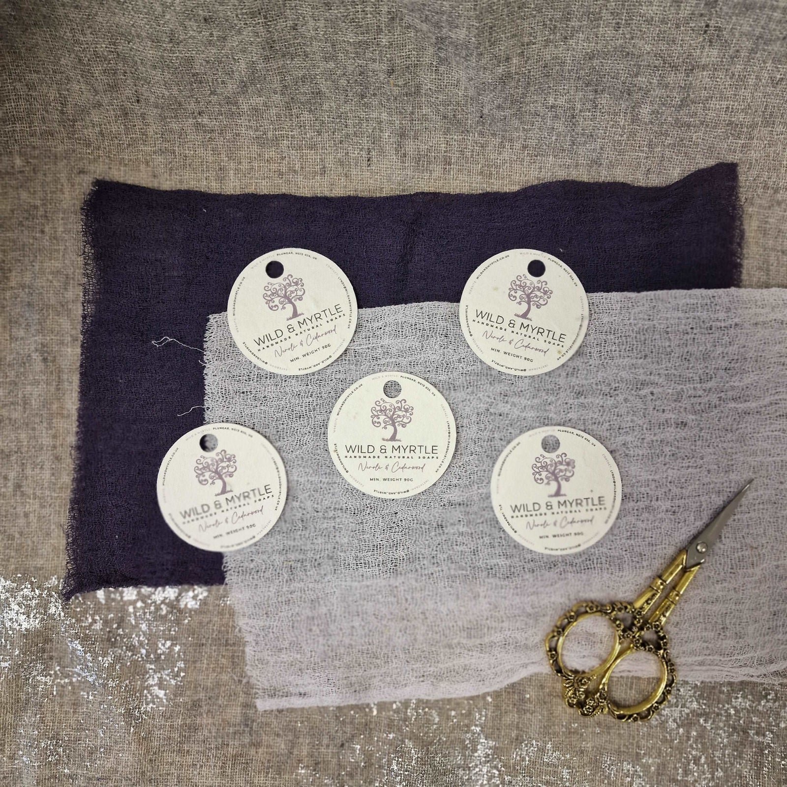Dun zaad papier hangtags voor merk product en geschenk verpakking