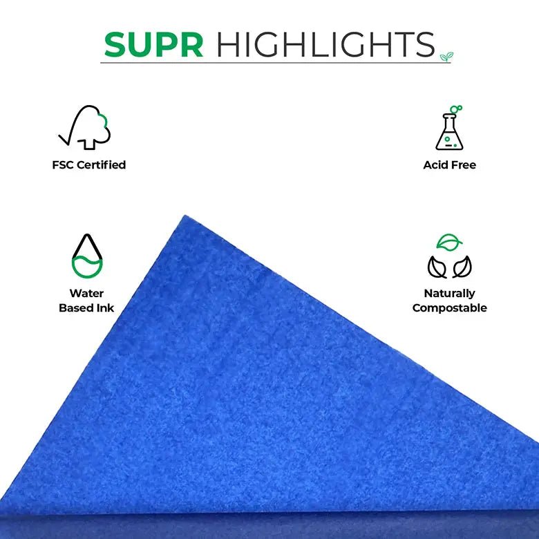 Royal Blue Tissue Paper for Recyclable & Sustainable Wrapping - product image 2