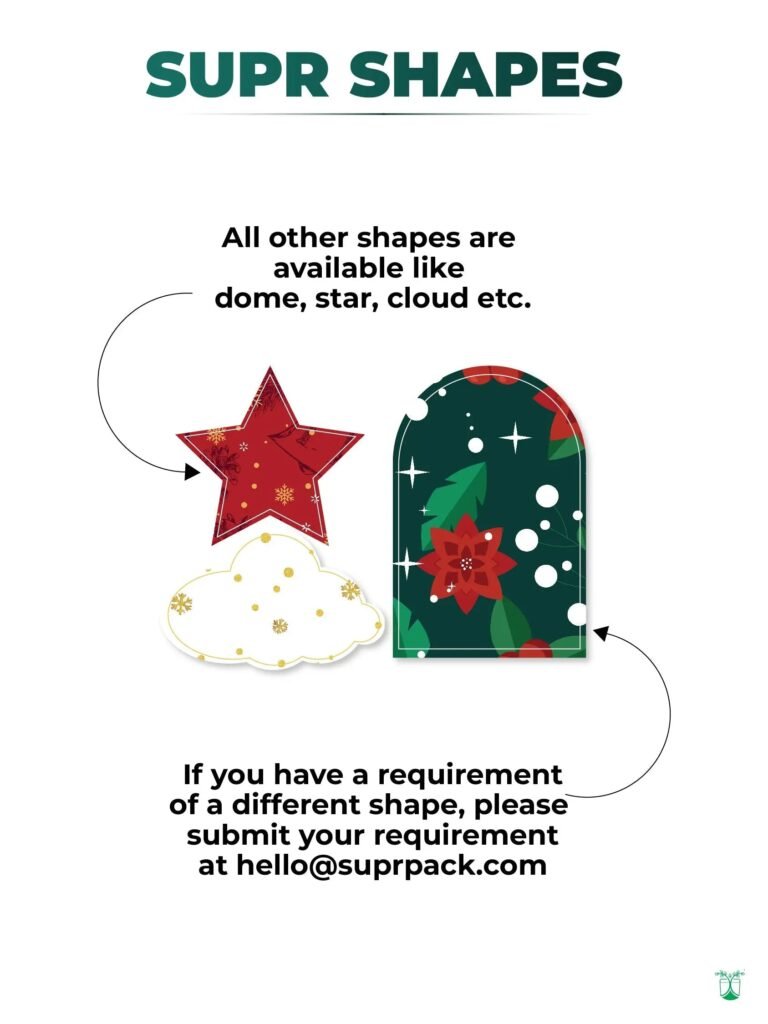 Christmas Stickers for Eco-Friendly & Festive Packaging- MOQ-100 Stickers - product image 1