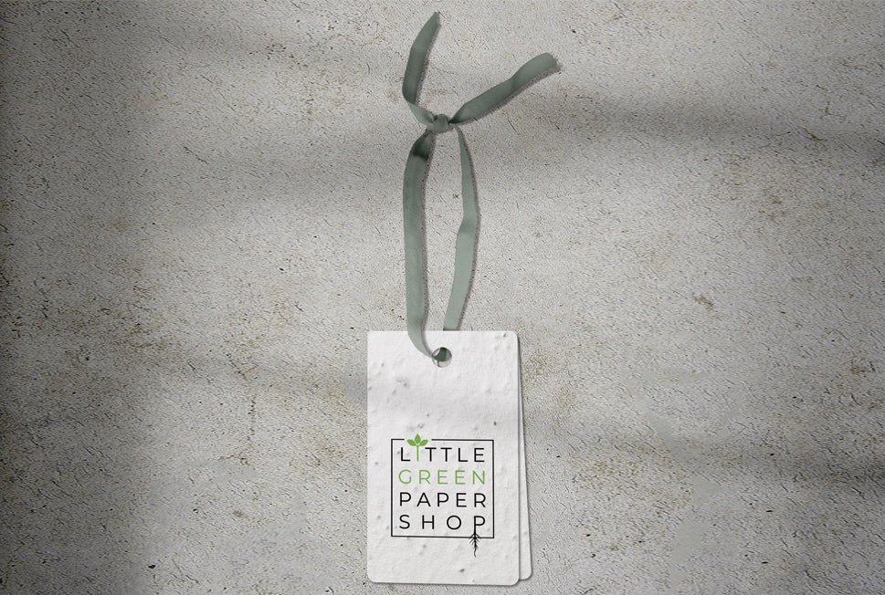 Heft Saatgut Papieranhänger für Markenprodukte und Geschenkverpackungen