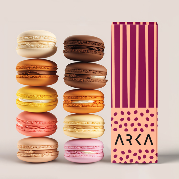 Individuell Macaron Boxen für Markennahrungsmittel, Geschenke und Einzelhandelsverpackungen