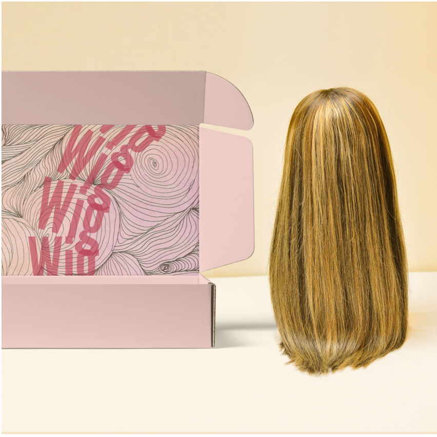 Aangepaste Wig Boxen voor merk mode en boetiek verpakking