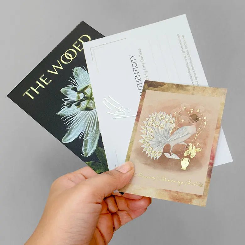 Custom print thank you cards. Luxe Finish, Textured Paper - product image 3