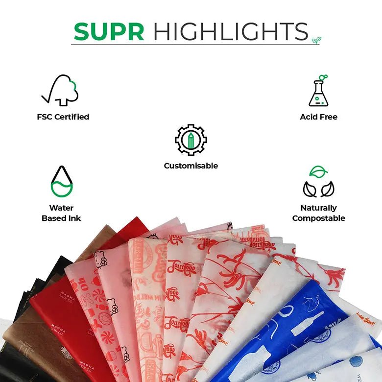 Coloured Custom Tissue Paper With Logo & Pattern Design - product image 4