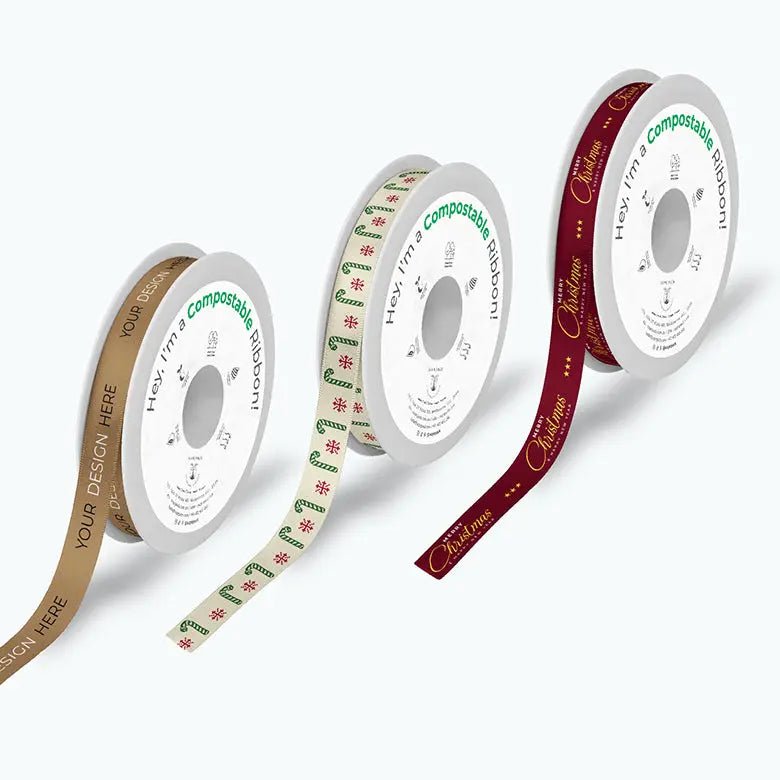 Custom Compostable Ribbon In Two Logo Colors - product image 1