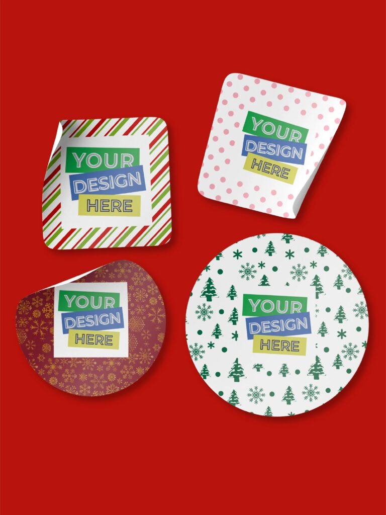 Custom Compostable Festive Stickers- From Pack of 50 Stickers - product image 1