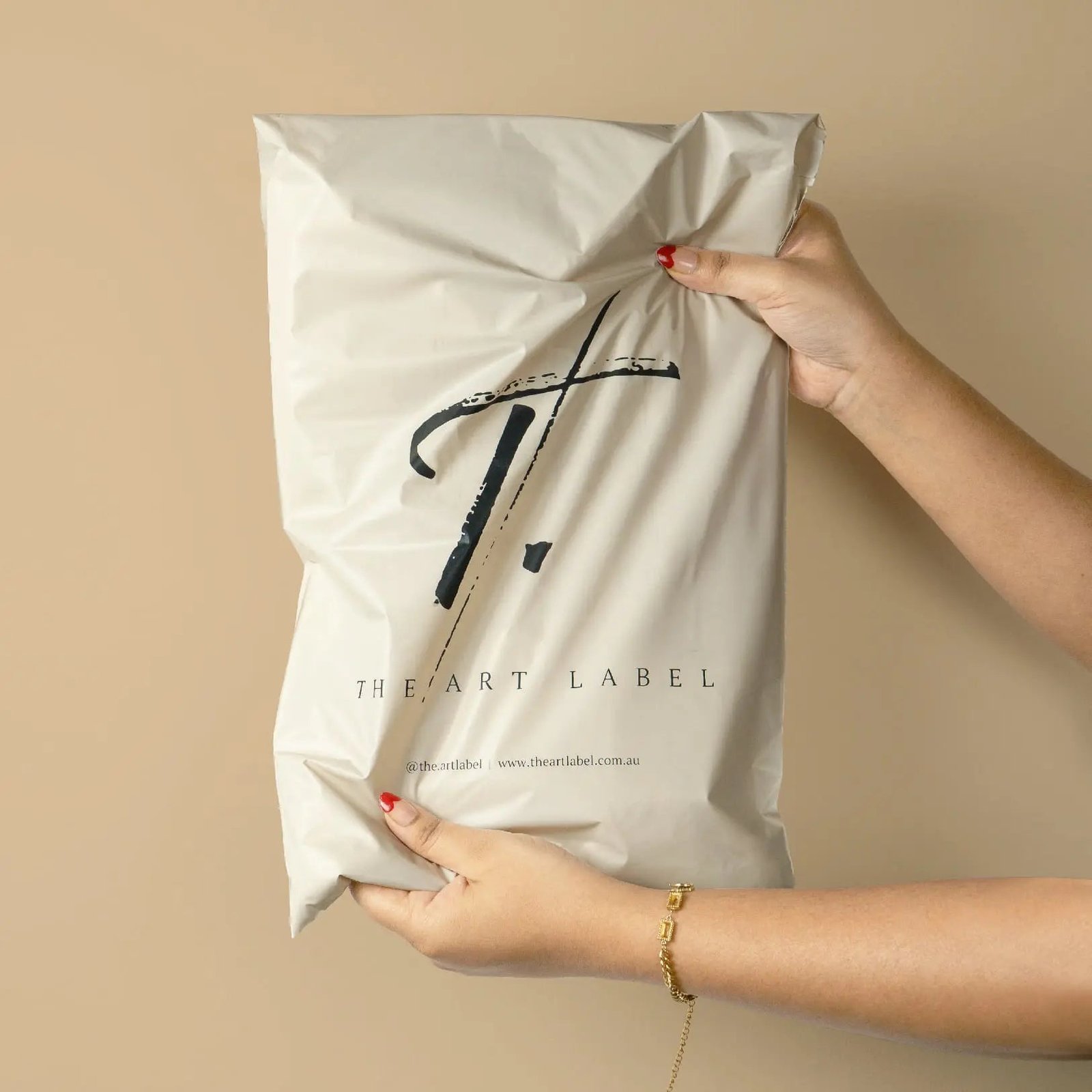 Custom Home Compostable Mailers - Warm grey - product image 2