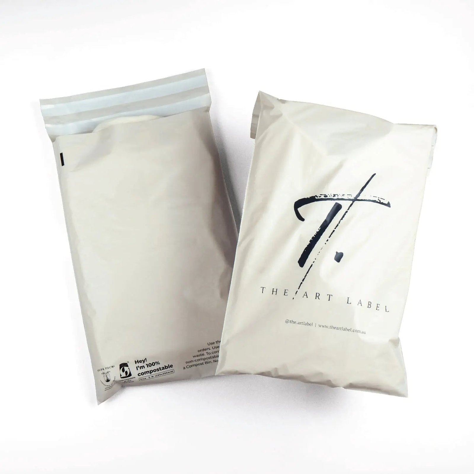 Custom Home Compostable Mailers - Warm grey - product image 1