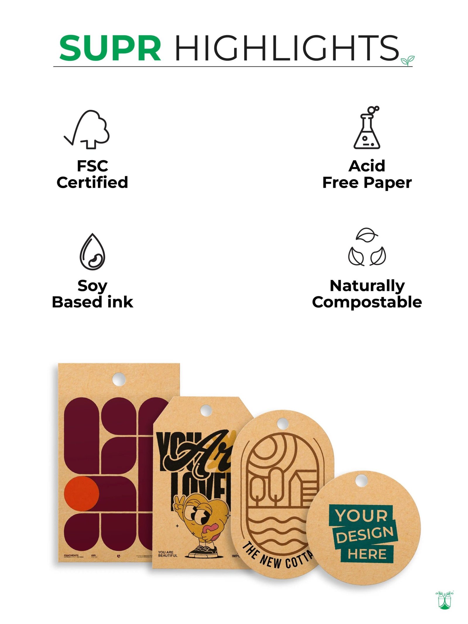 Custom Hangtags & Swing Tags- Recyclable, Acid-Free & Sustainable - product image 3
