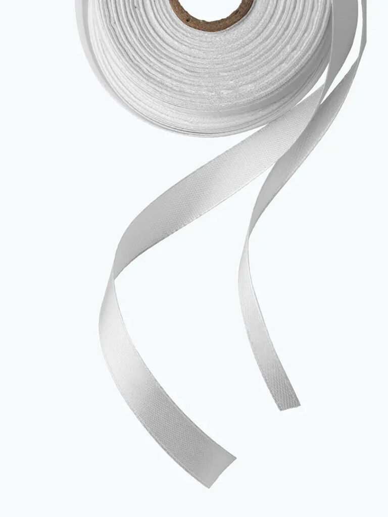 White Compostable Ribbon For Eco-Friendly Packaging, DIY & More - product image 1