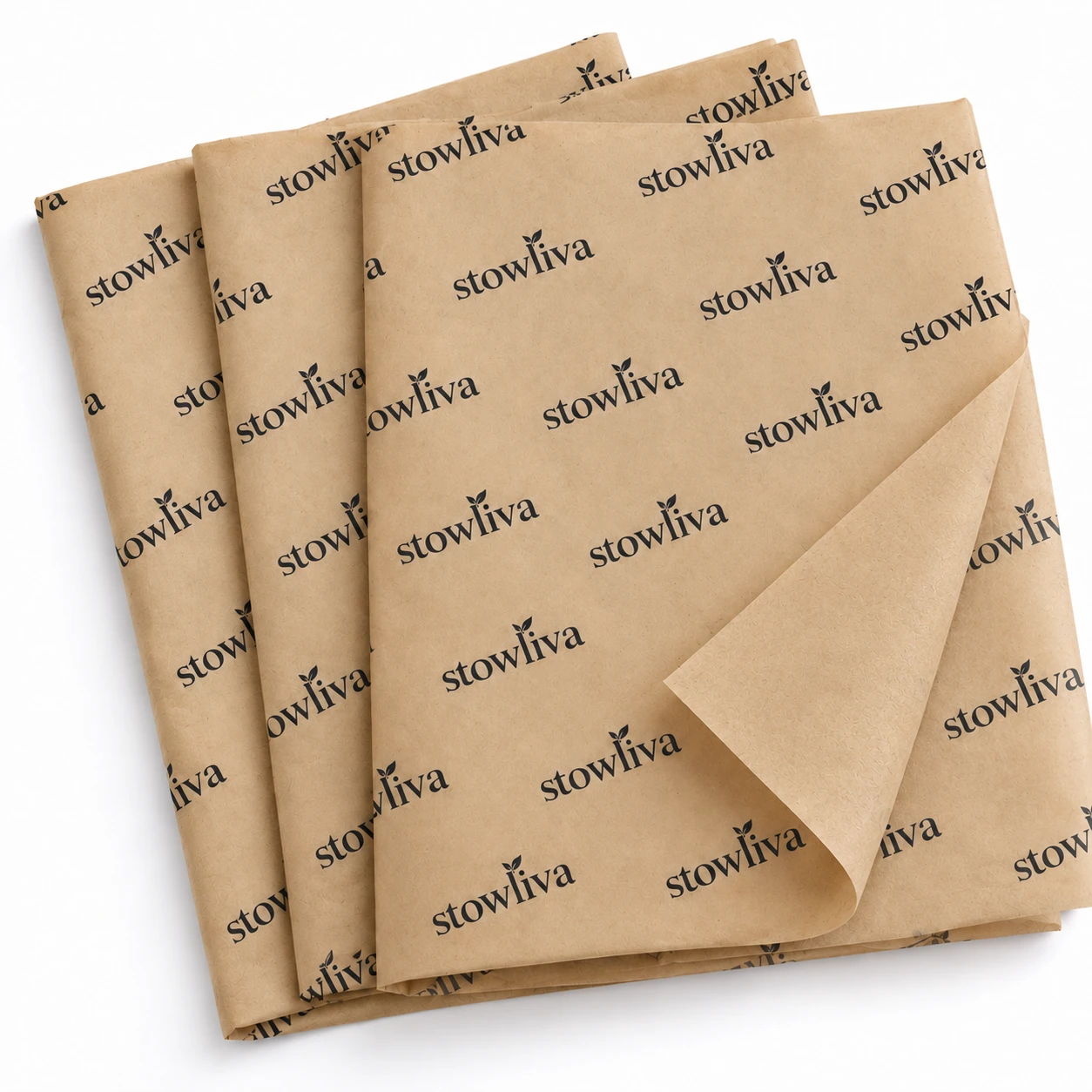 papier de soie Kraft personnalisé sans acide avec Logo & Pattern design papier imprimé plié