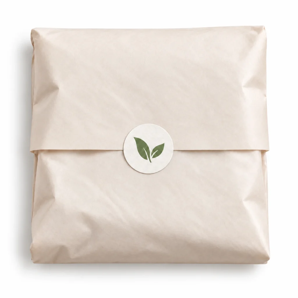 Crèmekleurig vloeipapier for zuurvrij, Recyclable & Sustainable inpakken package product photo