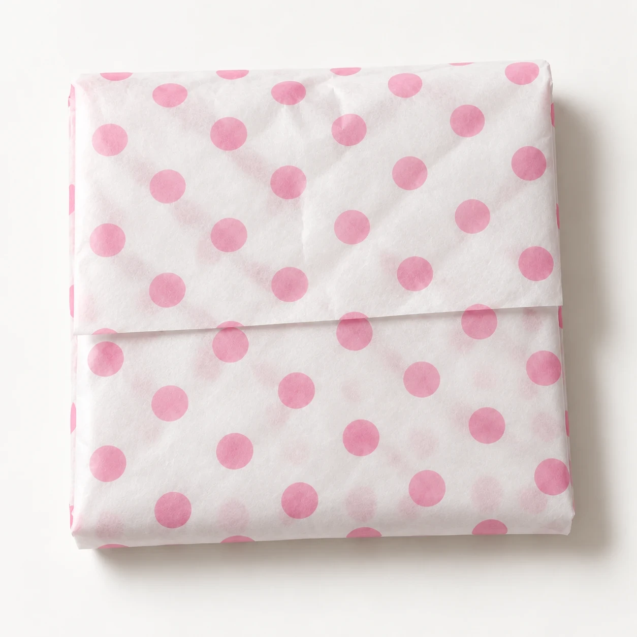 Seidenpapier zum Einwickeln mit bedruckt Pink Polka Dots aus Packung von 100 Blättern gefalteten bedruckten Seidenpapier