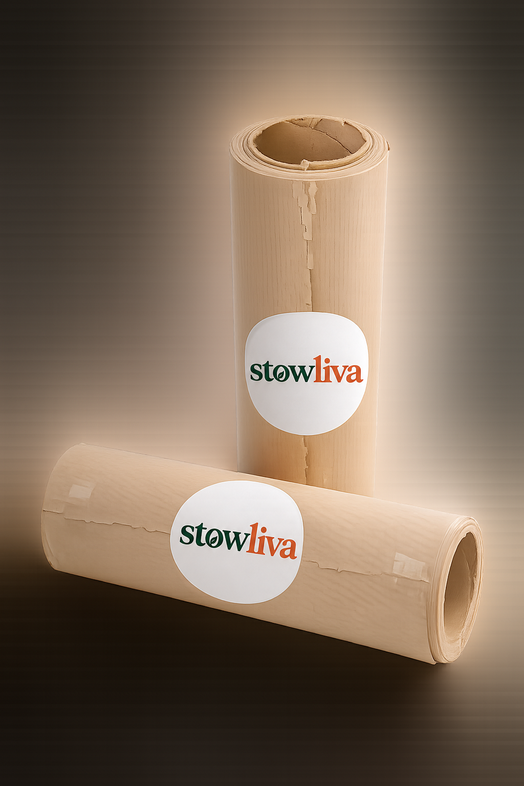 Zwei Stowliva-Braupapierwickelrollen